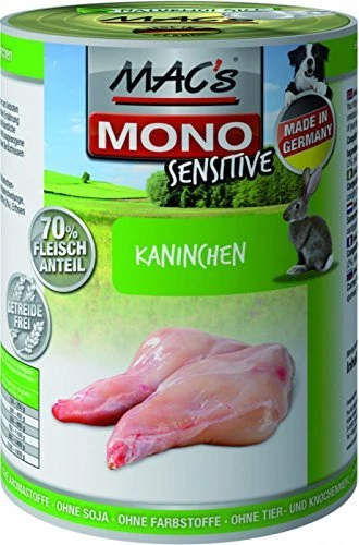 MAC's Dog Mono Sensitive Kaninchen, 2.40kg (6x 400g)