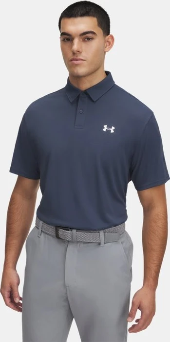 Under Armour Tee To Green Pique Poloshirt kurzarm downpour gray/white (Herren)