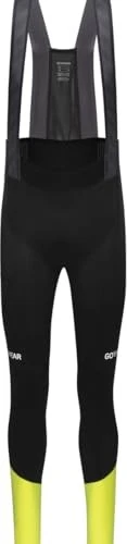 Gore Wear Spinshift Thermo Bibtights Fahrradhose lang black/neon yellow (Herren)