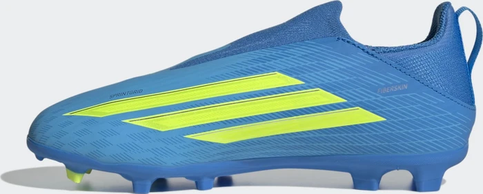adidas F50 League Laceless FG/MG lucid ray blue/team solar yellow 2/lucid aquamarine (Junior)