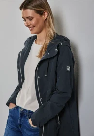 Street One Langer Windbreaker Jacke gravity blue (Damen)
