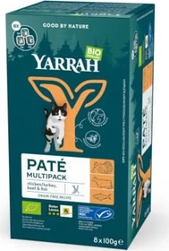 Yarrah Organic Cat Food Pâté with Chicken and Turkey, 100g