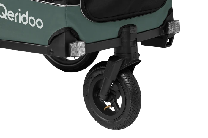 Qeridoo Nacho M Fahrradanhänger grün (Modell 2025)