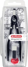 Herlitz my.pen Schnellverstellzirkel, schwarz/grau