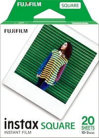 Fujifilm instax SQUARE Sofortbildfilm White Frame, 20 Aufnahmen