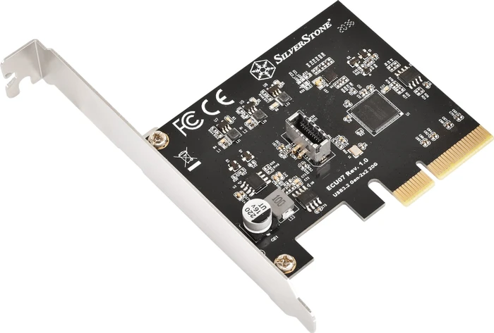 SilverStone ECU07, 1x USB-C 3.2 Key-A Header, PCIe 3.0 x4