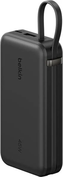 Belkin UltraCharge Powerbank mit integriertem Kabel (29 cm) 10K schwarz