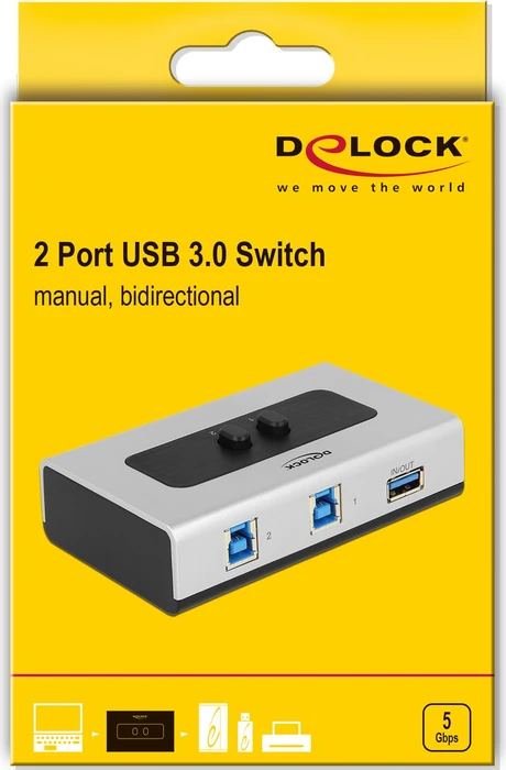DeLOCK 2 Port USB 3.0 Switch