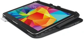Logitech Ultrathin Keyboard Folio für Samsung Galaxy Tab 4 10.1, schwarz, FR (920-006398)