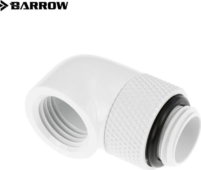 Barrow TWT90-v2.5 90° Winkeladapter G1/4" drehbar, weiß