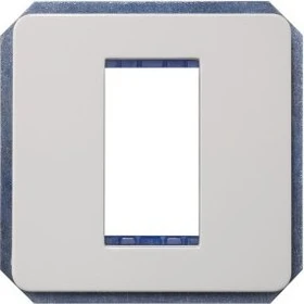 Siemens DELTA style Modulträger 1-fach Schraubbefestigung, platinmetallic