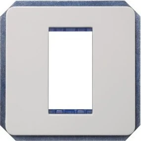 Siemens DELTA style Modulträger 1-fach Schraubbefestigung, platinmetallic
