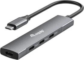 Equip 4 Port USB Hub, USB-C 3.0 [Stecker] (128963)