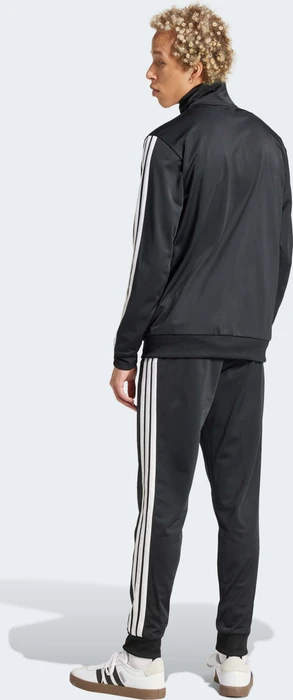 adidas Basic 3-Streifen Tricot Trainingsanzug schwarz (Herren)