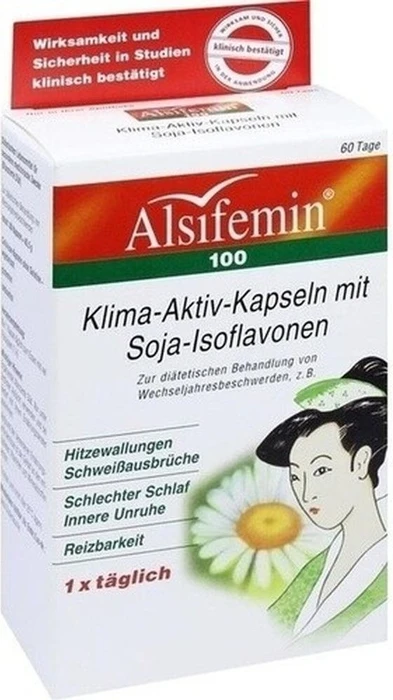 Alsifemin 100 Klima-Aktiv-Kapseln mit Soja-Isoflavonen Kapseln