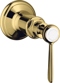 Hansgrohe Axor Montreux Absperrventil Unterputz mit Hebelgriff polished gold optic
