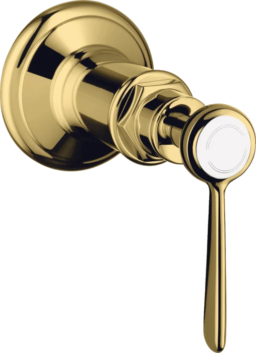 Hansgrohe Axor Montreux Absperrventil Unterputz mit Hebelgriff polished gold optic