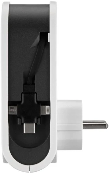 REV Ritter USB-Ladegerät Flex 3 in 1 weiß/schwarz