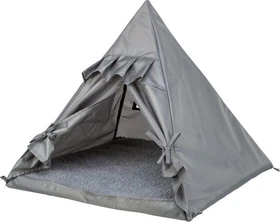 Trixie Outdoor Katzentipi Samoa mit Lüftungsgitter und Heringen, 55 x 50 x 55cm, grau