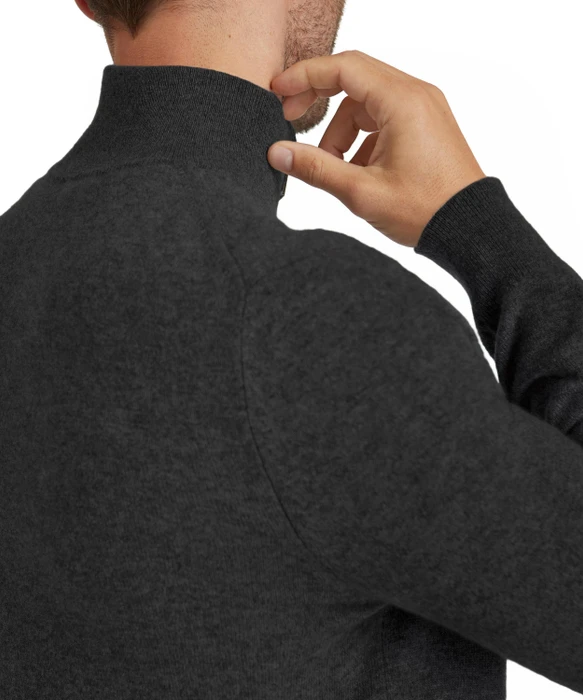 Falke Luxury Troyer Pullover schwarz (Herren)