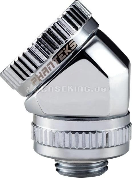 Phanteks Glacier G1/4" Rohranschluss 45° 16mm chrome