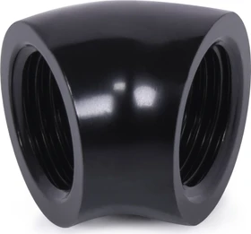 Alphacool Eiszapfen 45° L-Verbinder G1/4" IG auf G1/4" IG, schwarz