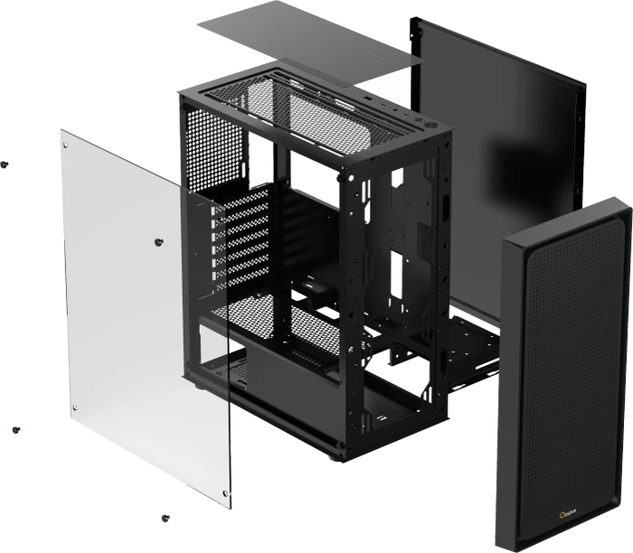 Ocypus Gamma C50, schwarz, Glasfenster