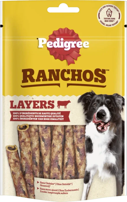 Pedigree Ranchos, Layers, mit Rind Geschmack, 60g