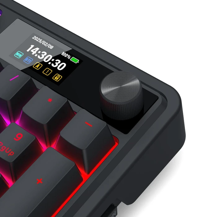 Redragon Galatin Pro K719 Wireless, schwarz, LEDs RGB, Outemu Red, USB/Bluetooth, US