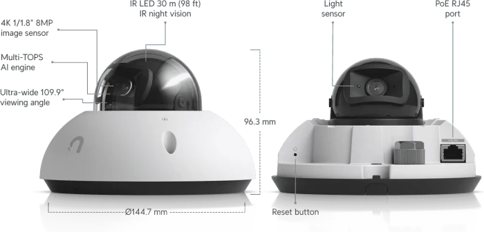 Ubiquiti UniFi G6 Dome, weiß