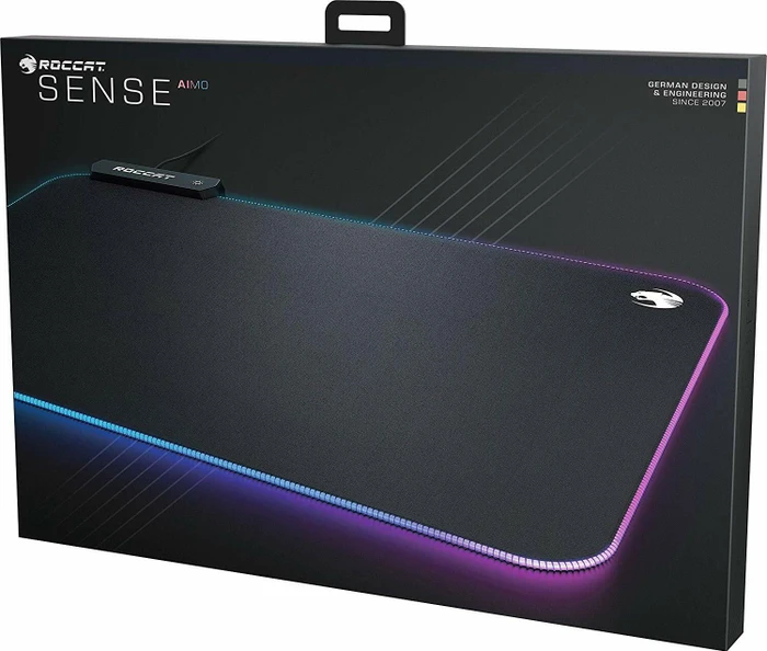 Roccat Sense Aimo Gaming Mousepad, RGB beleuchtet, schwarz