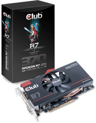 Club 3D Radeon R7 370 royalQueen, 2GB GDDR5, 2x DVI, HDMI, DP