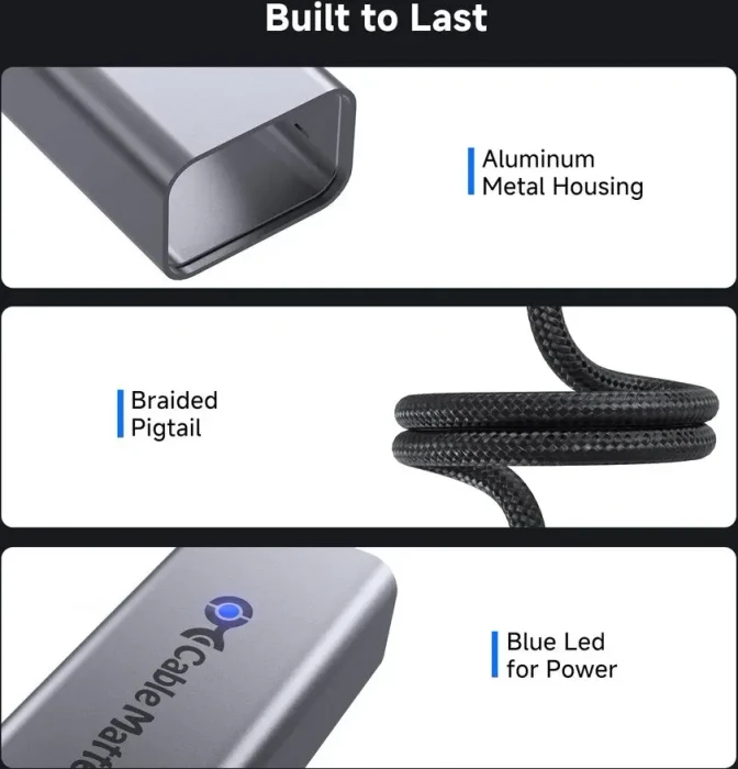 Cable Matters 5G LAN-Adapter, RJ-45, USB-C 3.1 [Stecker]