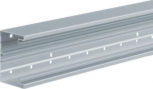 Hager Brüstungskanal-Unterteil frontrast BRA 68x100mm, OT 80mm, aus Alu natureloxiert