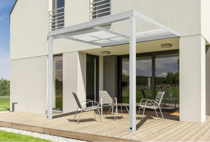 Home Deluxe Solis Deluxe Terrassenüberdachung 295x233cm weiß