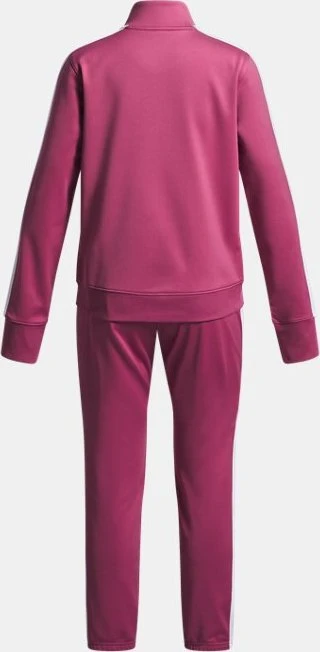Under Armour Strick Trainingsanzug fuchsia dusk/white (Junior)