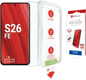 Displex Real Glass mit Mount Master für Samsung Galaxy S26 FE