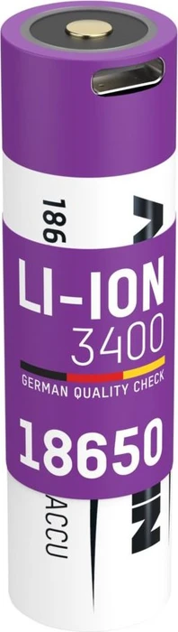 Ansmann Li-Ion 18650 3400mAh mit USB-C