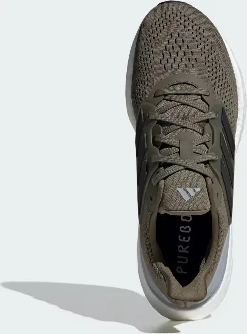 adidas Pureboost 23 olive strata/core black/halo silver (Herren)