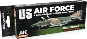 AK-Interactive 2nd Gen Real Colors US Air Force & ANG Aircraft Colors 1960s-1980s Farbset, 8-tlg.