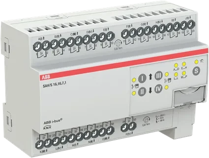 ABB SAH/S16.16.7.1 Schalt-/Jalousieaktor 16-fach, 230V, 16A, 8TE REG, Schaltaktor