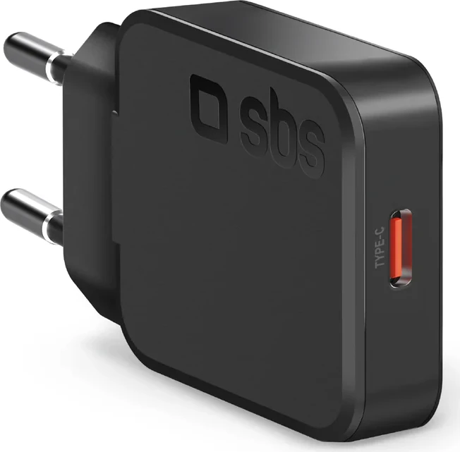 SBS Mobile Ultra-Slim 20W USB-C Wall Charger schwarz