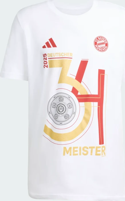 adidas FC Bayern München Championship Winner 2025 Shirt kurzarm (Herren)