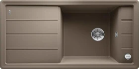 Blanco Faron XL 6 S InFino Einbau Becken reversibel mit Ablauffernbedienung tartufo