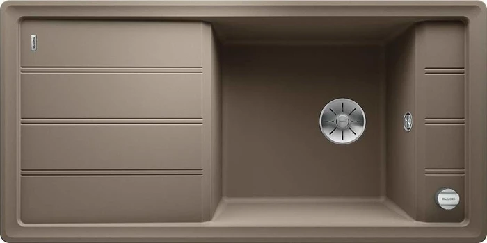 Blanco Faron XL 6 S InFino Einbau Becken reversibel mit Ablauffernbedienung tartufo