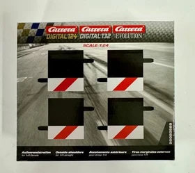 Carrera Digital 124/132/Evolution Zubehör Randstreifen für 1/4 Gerade