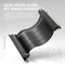 EZDIY-FAB Vertical GPU Mount, Riser Card Cable, mit vertikaler Grafikkarten-Halterung, ARGB, gewinkelt, PCIe 4.0, 115mm, schwarz Vorschaubild
