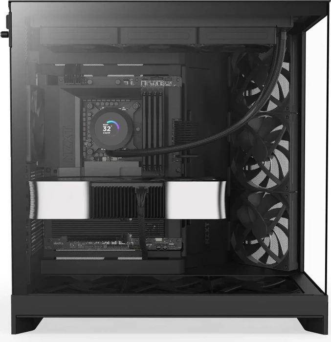 NZXT H9 Flow [2025] Black, schwarz, Glasfenster
