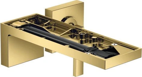 Hansgrohe Axor MyEdition Waschbeckenarmatur für Wandmontage ohne Platte polished goldoptik