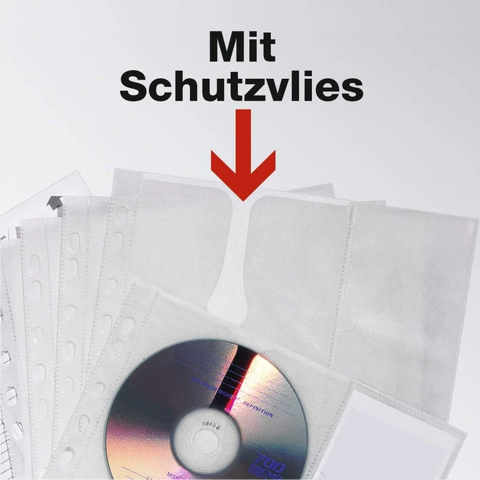 Durable CD/DVD Leerhülle, 5 Stück